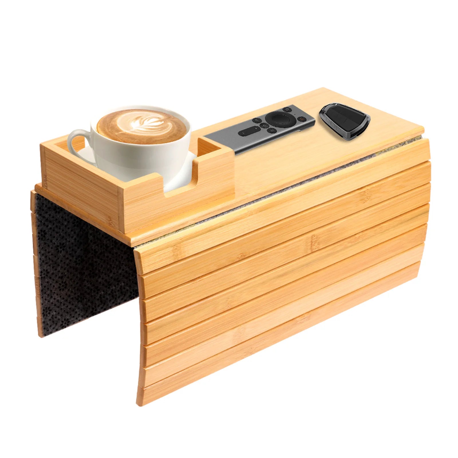 Couch Cup Holder and Side Storage Tray