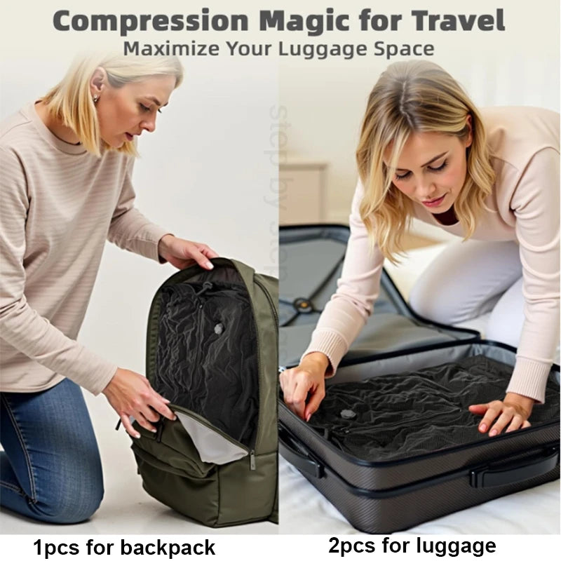 travel Vacuum Bag with Air Pump