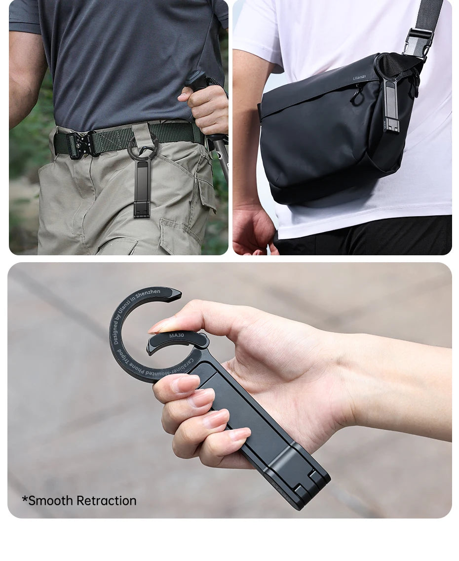 Ulanzi MA30 Carabiner-Mounted Phone Tripod